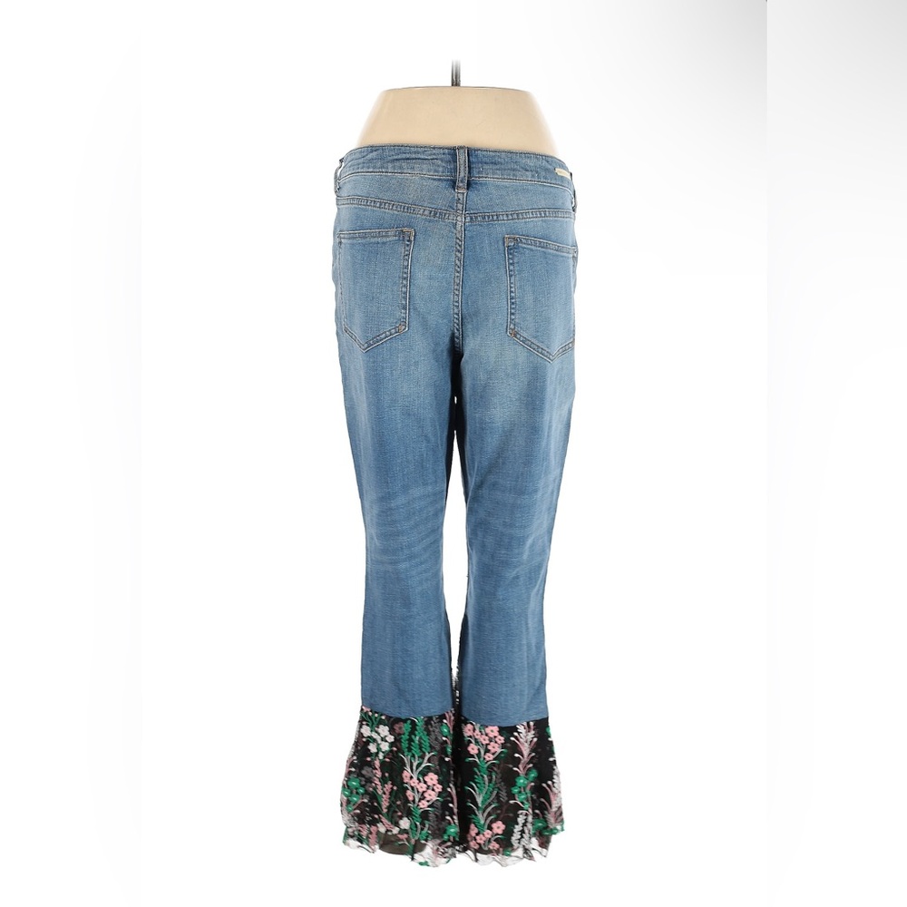 Anthropologie Pilcro jeans floral fabric flare leg, bell bottoms, size 31 - Picture 2 of 5